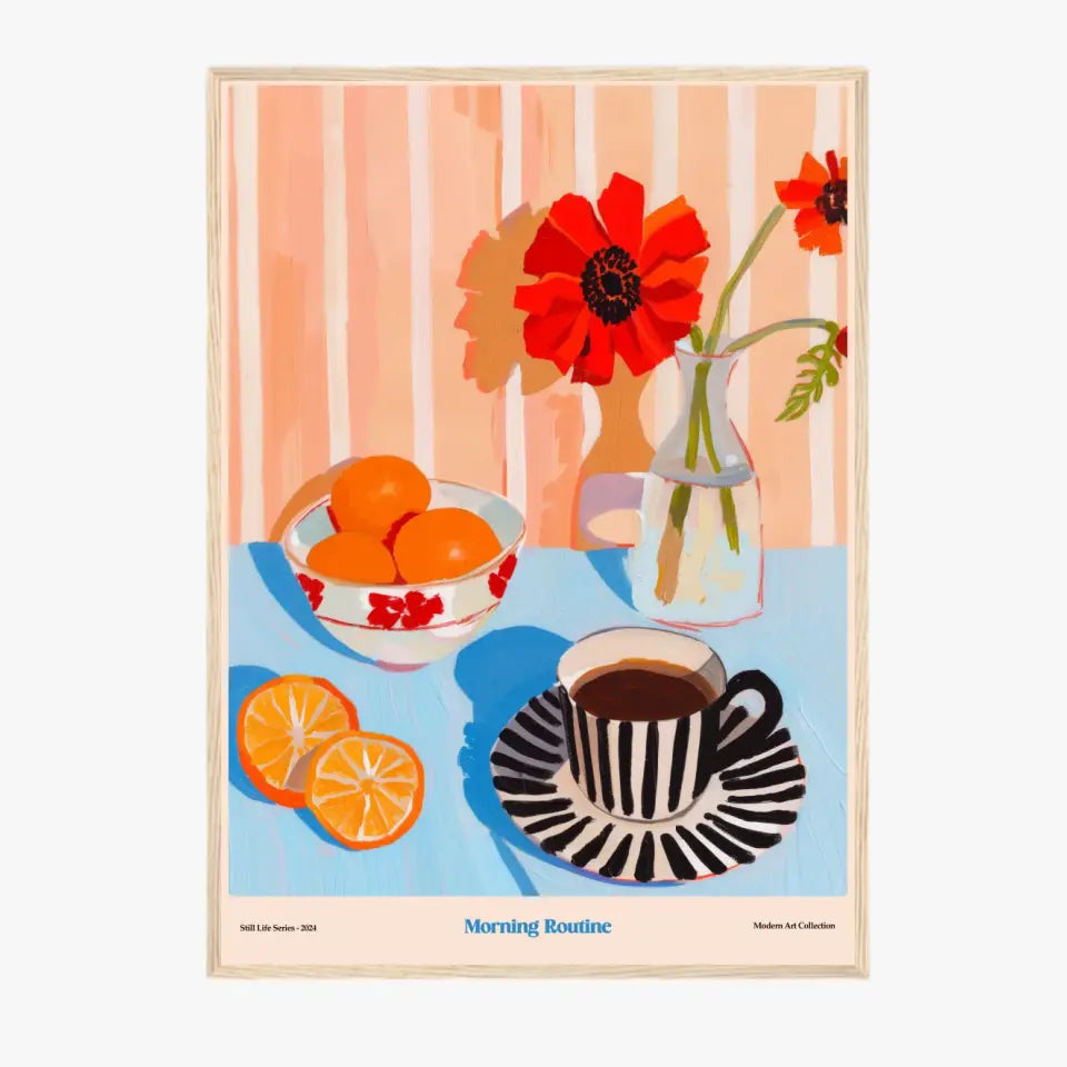 Affiche Et Tableau Cuisine Morning Routine