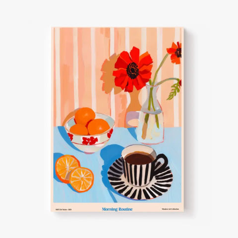 Affiche Et Tableau Cuisine Morning Routine