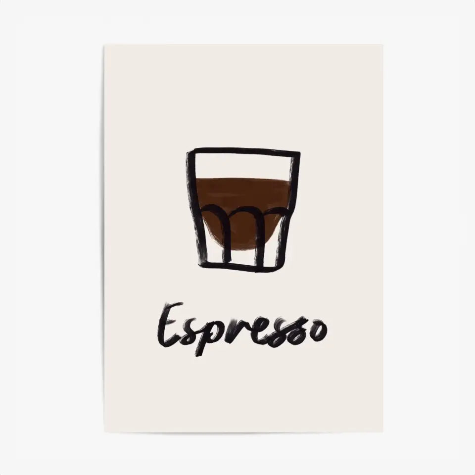 Affiche Et Tableau Minimaliste Café Espresso