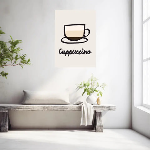 Affiche Et Tableau Minimaliste Cappuccino