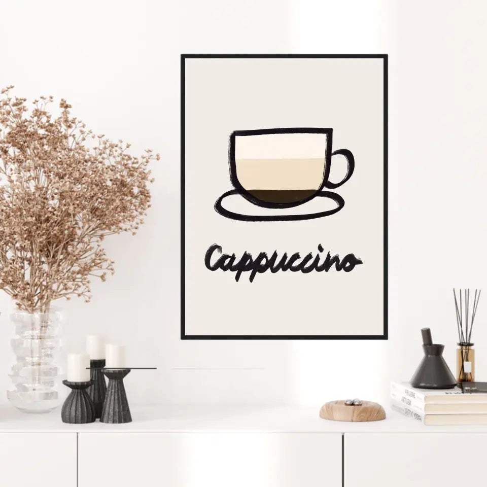 Affiche Et Tableau Minimaliste Cappuccino