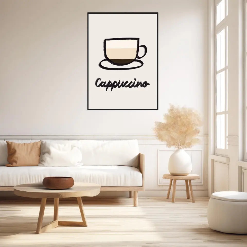 Affiche Et Tableau Minimaliste Cappuccino