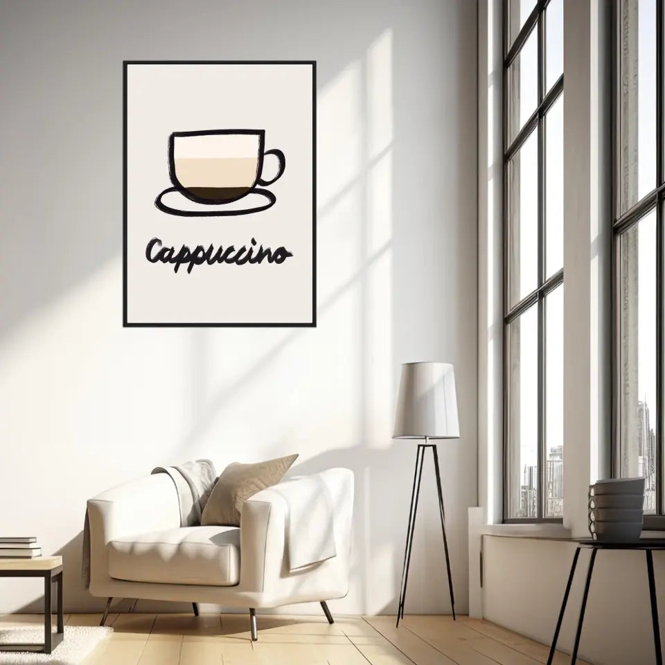 Affiche Et Tableau Minimaliste Cappuccino