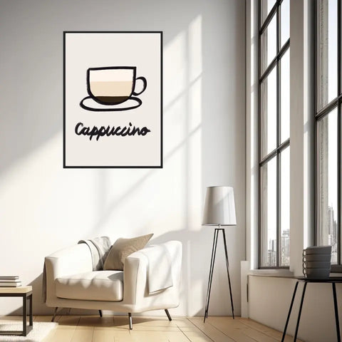 Affiche Et Tableau Minimaliste Cappuccino