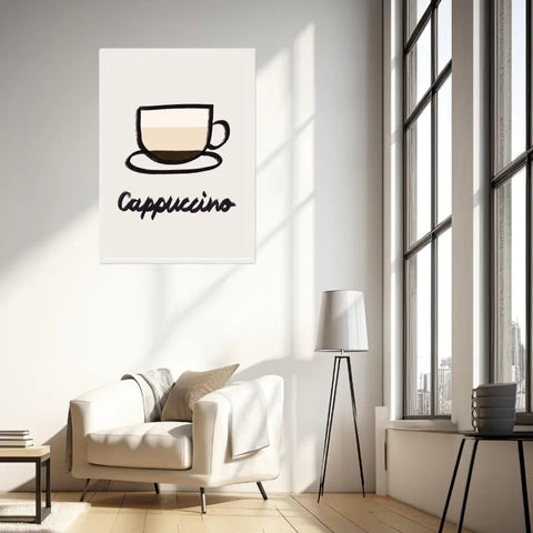 Affiche Et Tableau Minimaliste Cappuccino