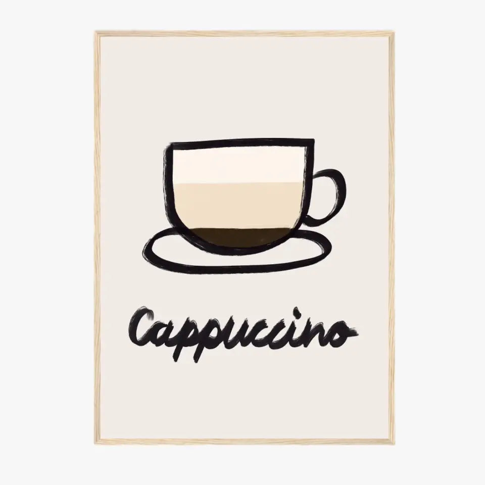 Affiche Et Tableau Minimaliste Cappuccino