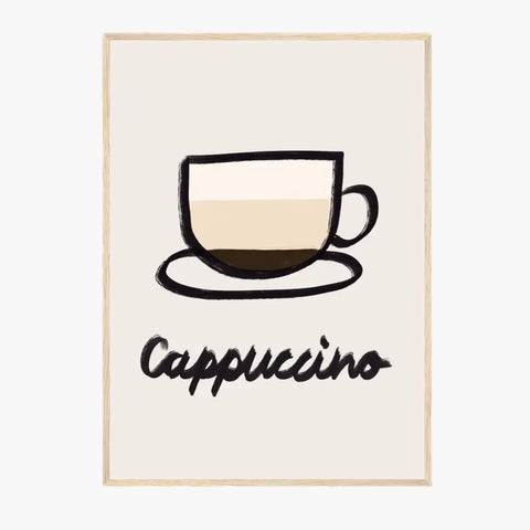 Affiche Et Tableau Minimaliste Cappuccino