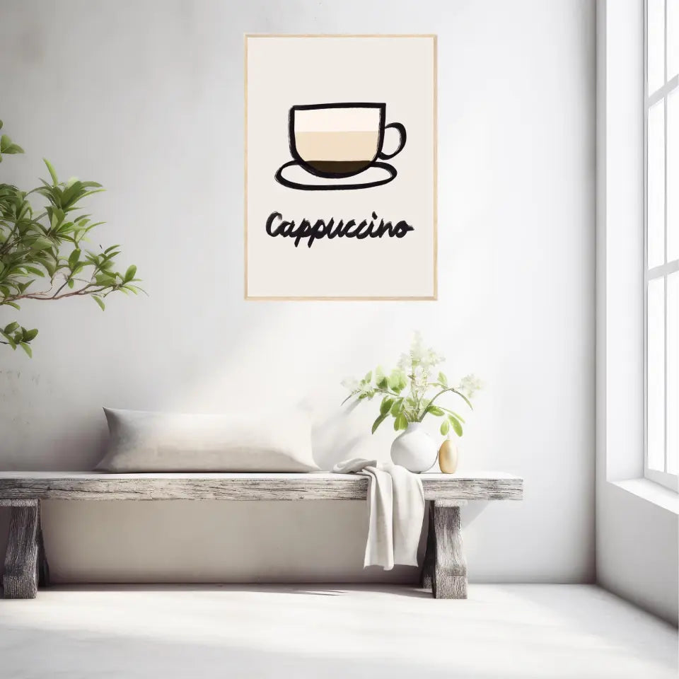 Affiche Et Tableau Minimaliste Cappuccino
