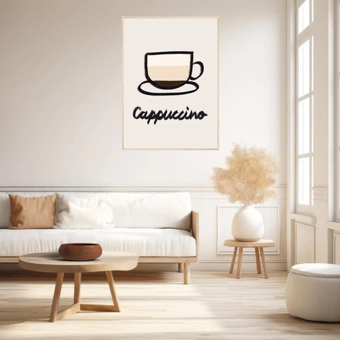 Affiche Et Tableau Minimaliste Cappuccino