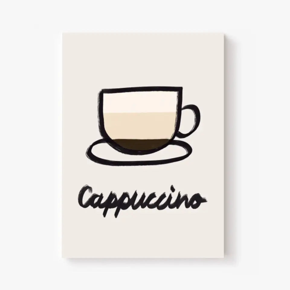 Affiche Et Tableau Minimaliste Cappuccino