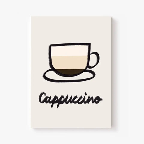 Affiche Et Tableau Minimaliste Cappuccino