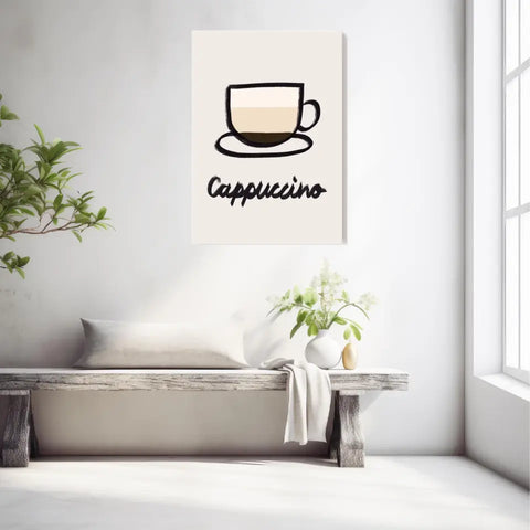 Affiche Et Tableau Minimaliste Cappuccino