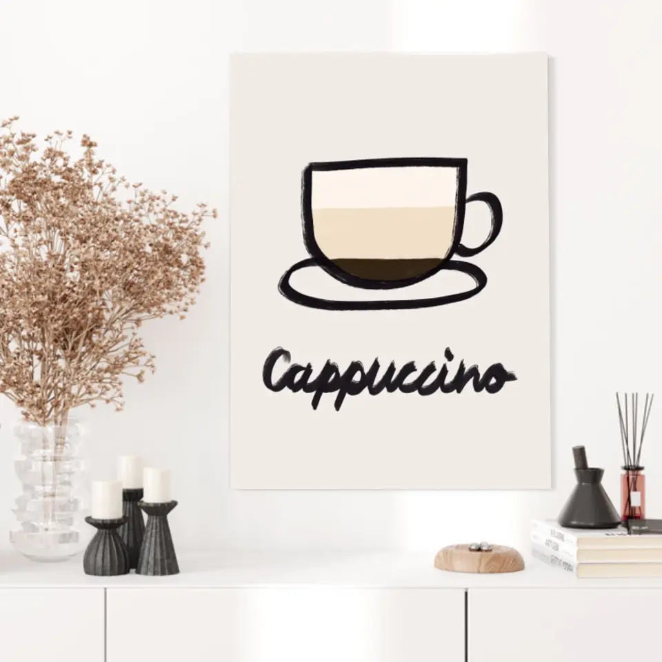 Affiche Et Tableau Minimaliste Cappuccino