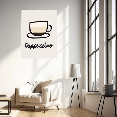 Affiche Et Tableau Minimaliste Cappuccino