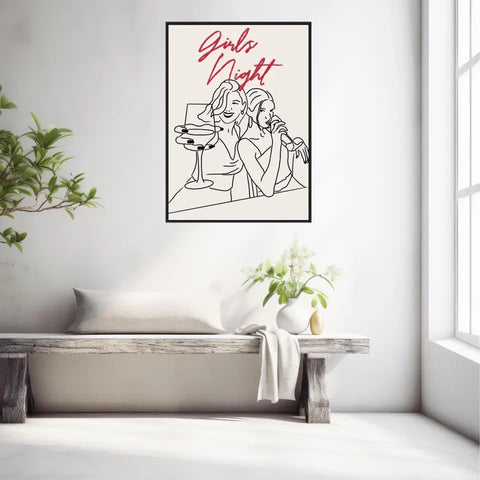 Affiche Et Tableau Minimaliste Girls Night