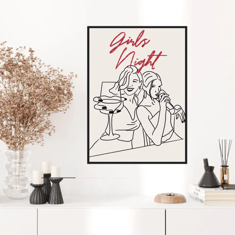 Affiche Et Tableau Minimaliste Girls Night