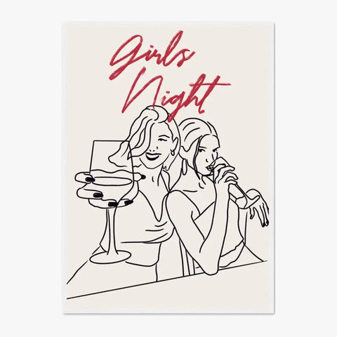 Affiche Et Tableau Minimaliste Girls Night