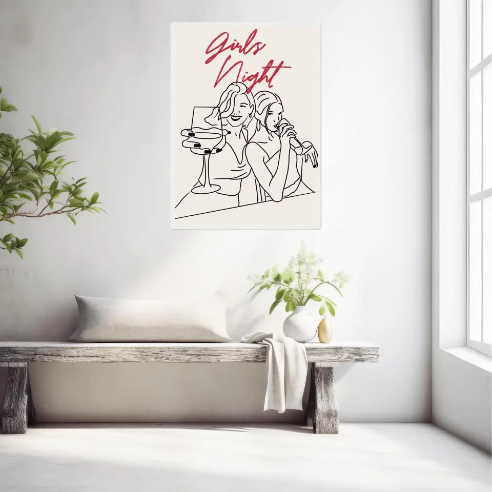 Affiche Et Tableau Minimaliste Girls Night