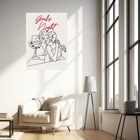 Affiche Et Tableau Minimaliste Girls Night