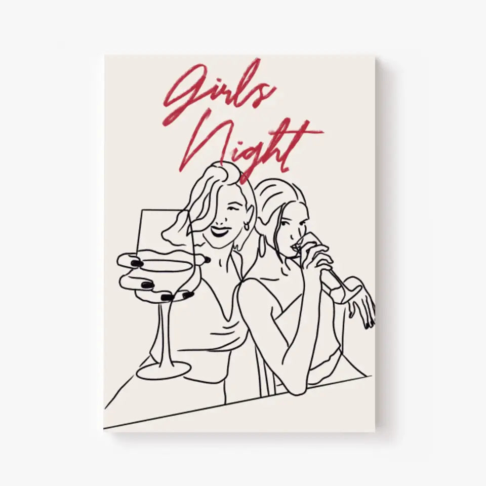 Affiche Et Tableau Minimaliste Girls Night