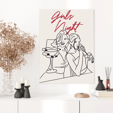 Affiche Et Tableau Minimaliste Girls Night