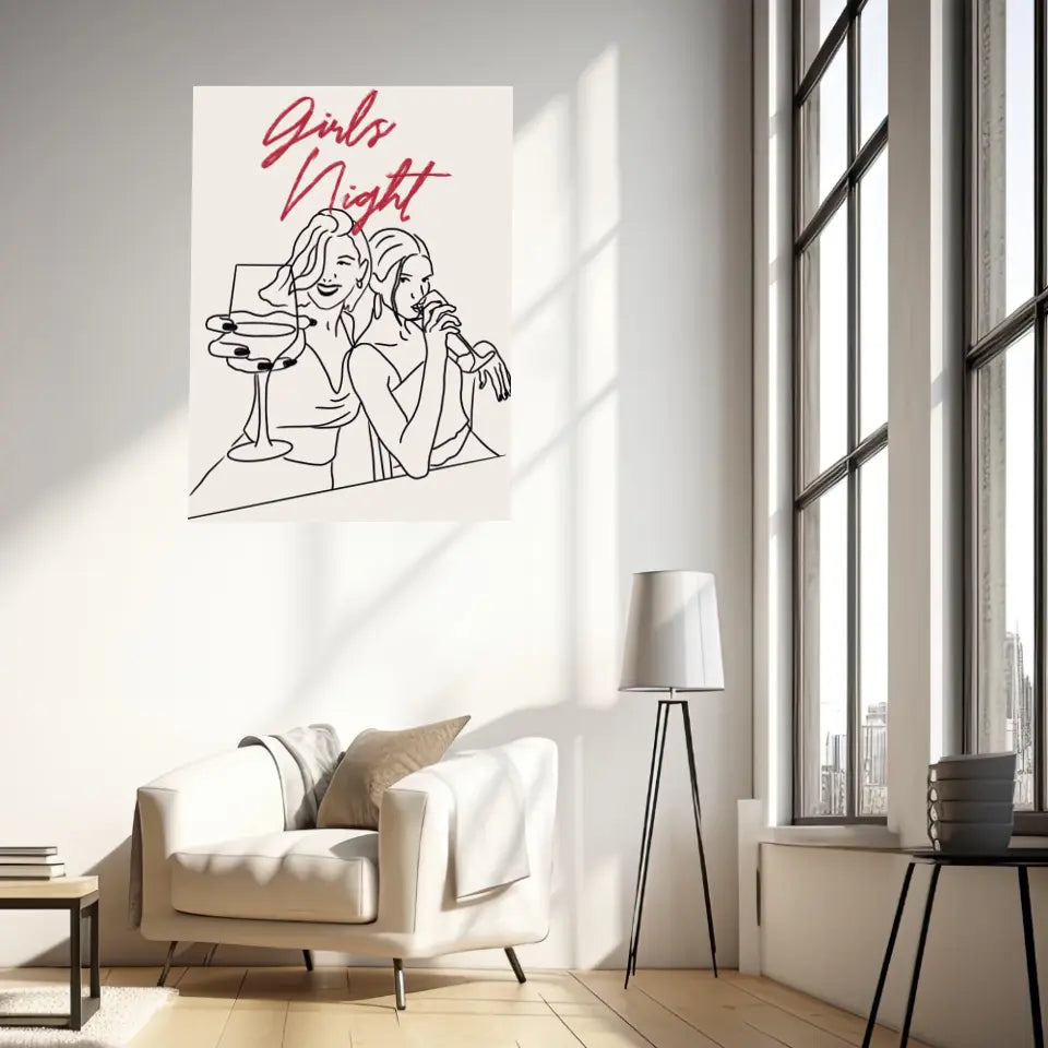 Affiche Et Tableau Minimaliste Girls Night