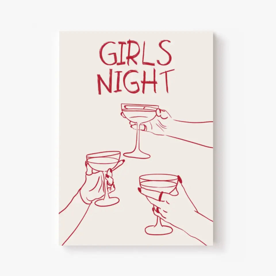 Affiche Et Tableau Minimaliste Girls Night 2