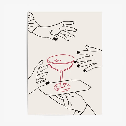 Affiche Et Tableau Minimaliste Girls Night 3