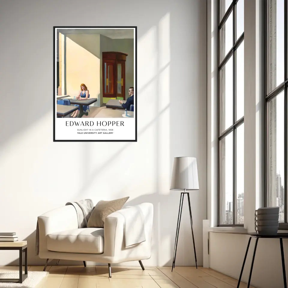 Affiche Et Tableau Edward Hopper Sunlight In A Cafeteria