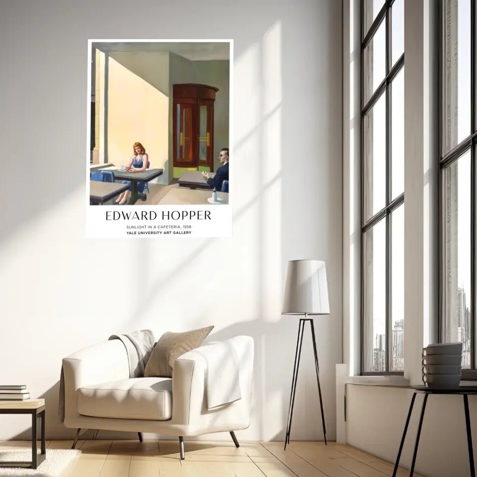 Affiche Et Tableau Edward Hopper Sunlight In A Cafeteria