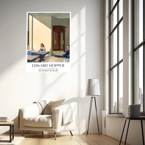 Affiche Et Tableau Edward Hopper Sunlight In A Cafeteria