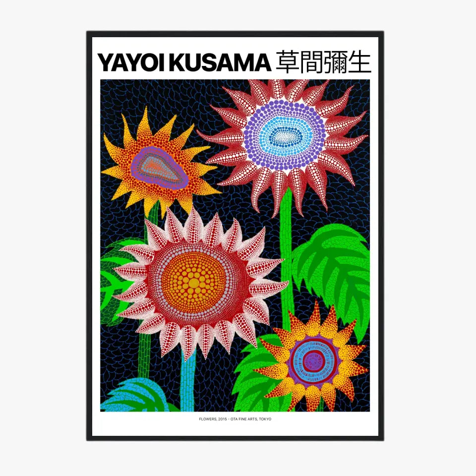 Affiche Et Tableau Yayoi Kusama Flowers 2015