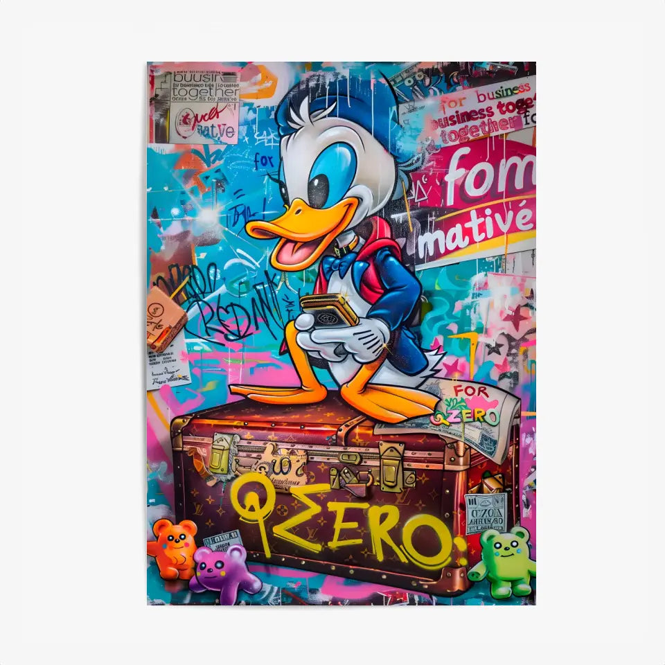 Affiche Et Tableau Street Art Donald Graffiti