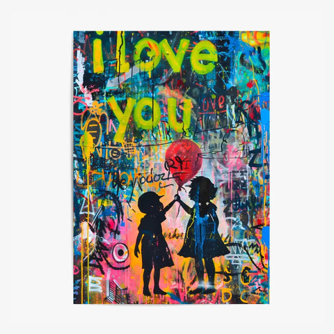 Affiche Et Tableau Street Art Girl with a Balloon