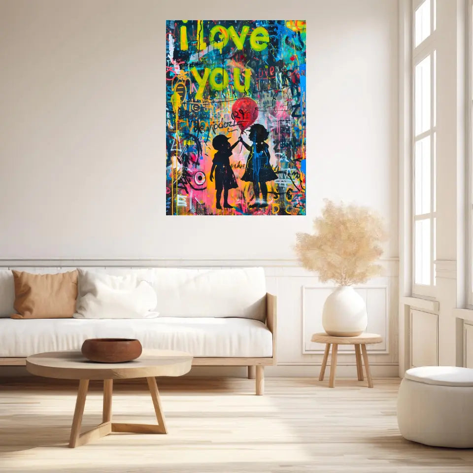 Affiche Et Tableau Street Art Girl with a Balloon