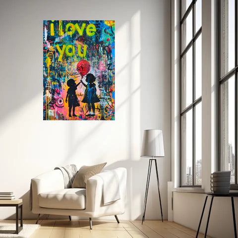 Affiche Et Tableau Street Art Girl with a Balloon