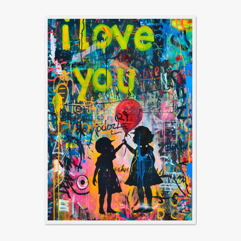 Affiche Et Tableau Street Art Girl with a Balloon