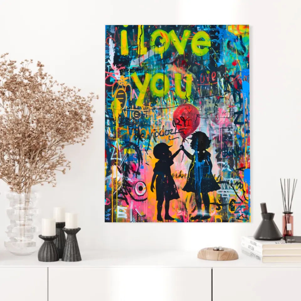 Affiche Et Tableau Street Art Girl with a Balloon
