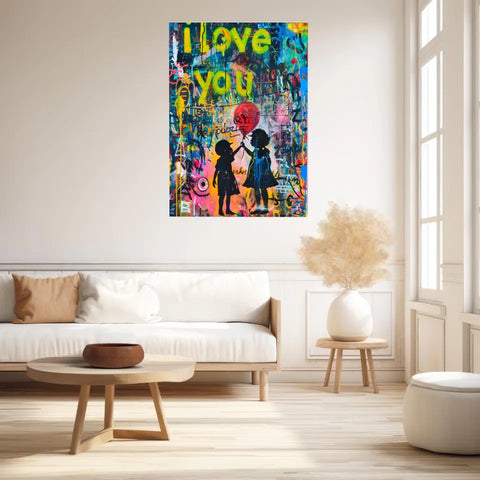 Affiche Et Tableau Street Art Girl with a Balloon