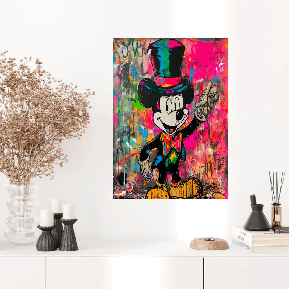 Affiche Et Tableau Street Art Mickey Mouse