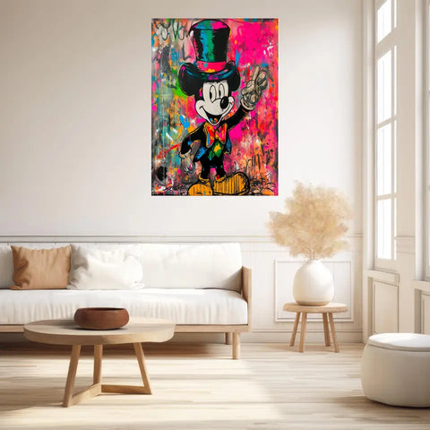Affiche Et Tableau Street Art Mickey Mouse