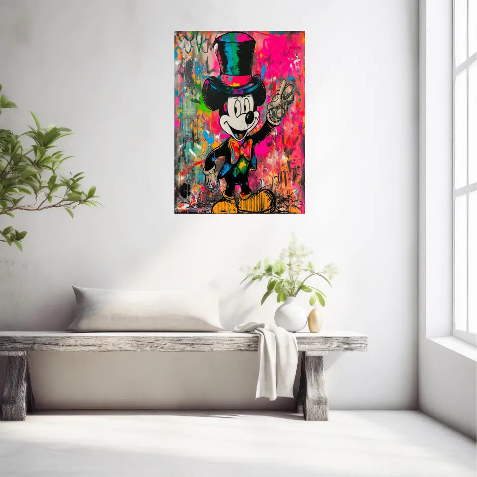 Affiche Et Tableau Street Art Mickey Mouse