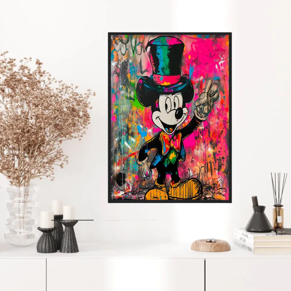 Affiche Et Tableau Street Art Mickey Mouse