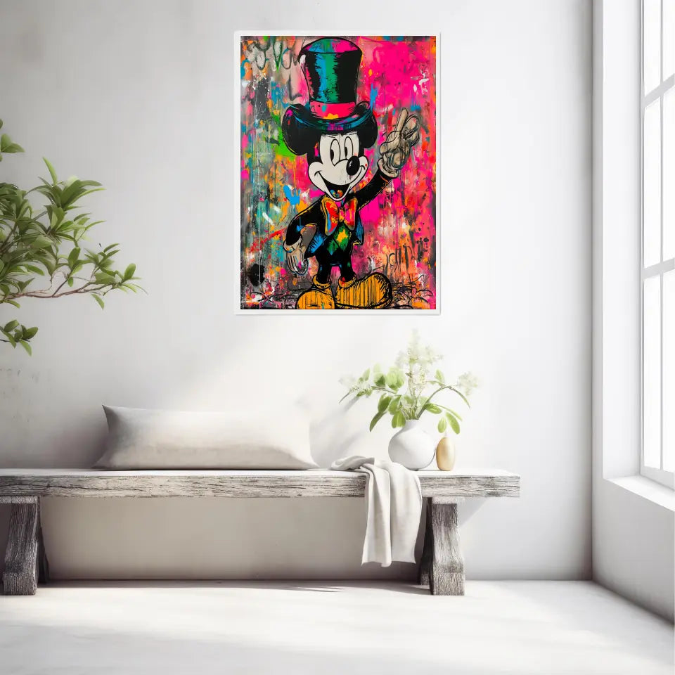 Affiche Et Tableau Street Art Mickey Mouse