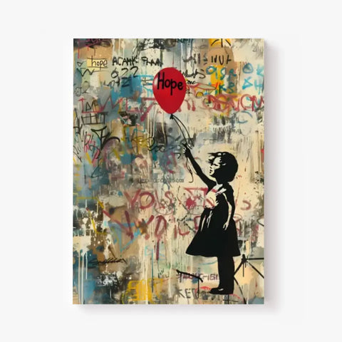 Affiche Et Tableau Street Art Girl With Balloon Hope