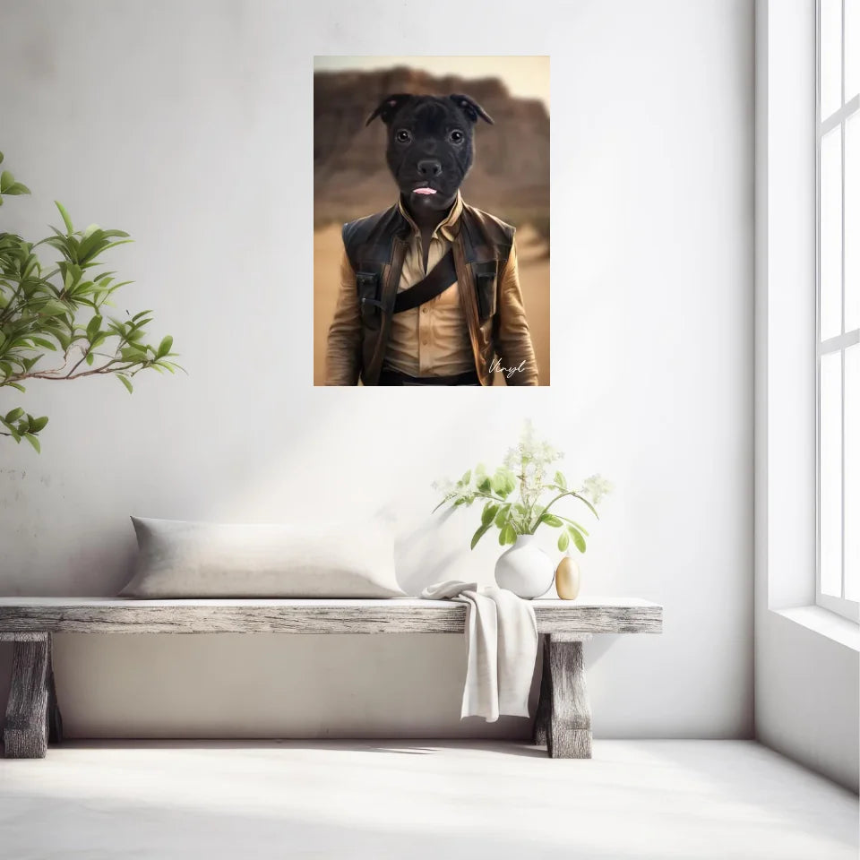Tableau Animaux Portrait Personnalisé Han Solo