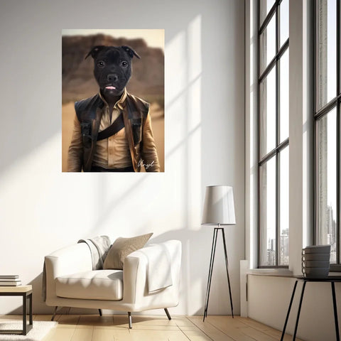 Tableau Animaux Portrait Personnalisé Han Solo