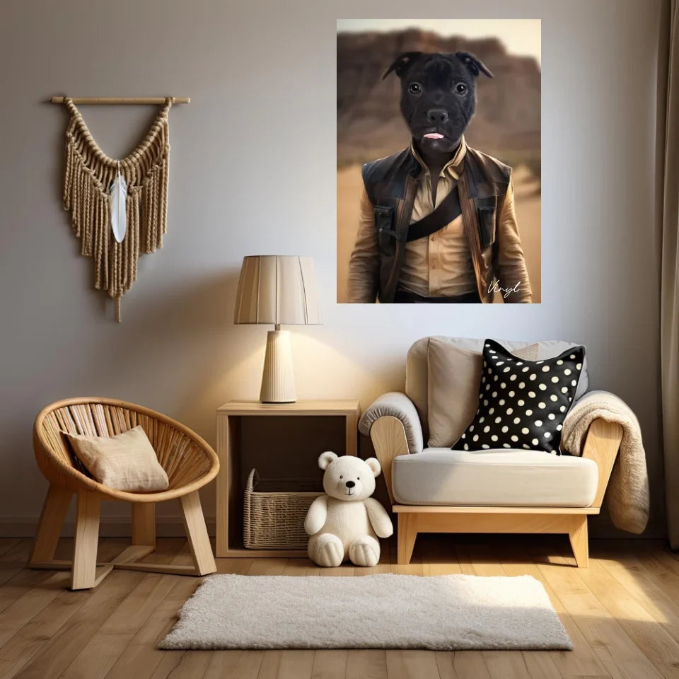 Tableau Animaux Portrait Personnalisé Han Solo