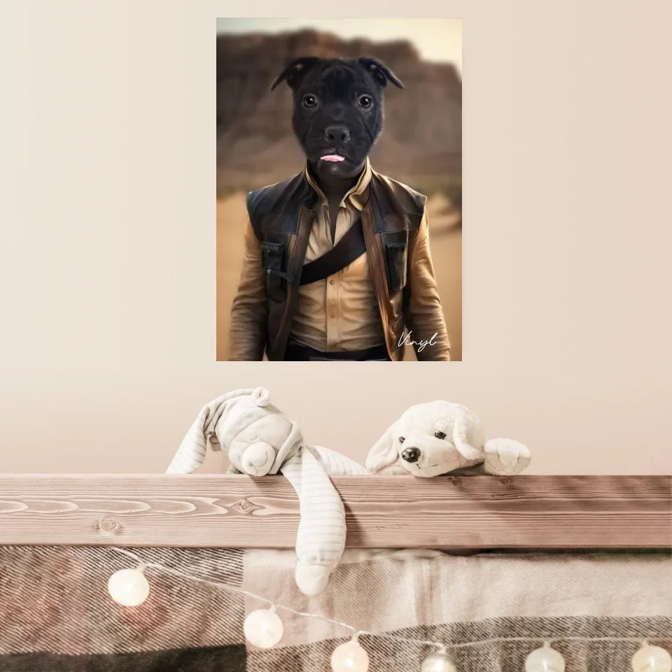 Tableau Animaux Portrait Personnalisé Han Solo