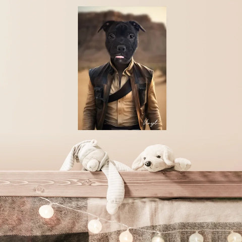 Tableau Animaux Portrait Personnalisé Han Solo